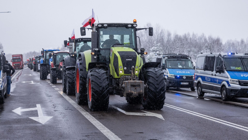 Польские фермеры разблокировали один КПП на границе с Украиной